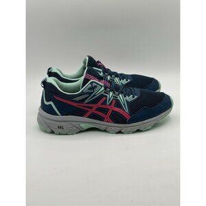 Women's Asics Gel Venture 8 Trail Running Sneaker Shoes Blue Pink - Size 8.5